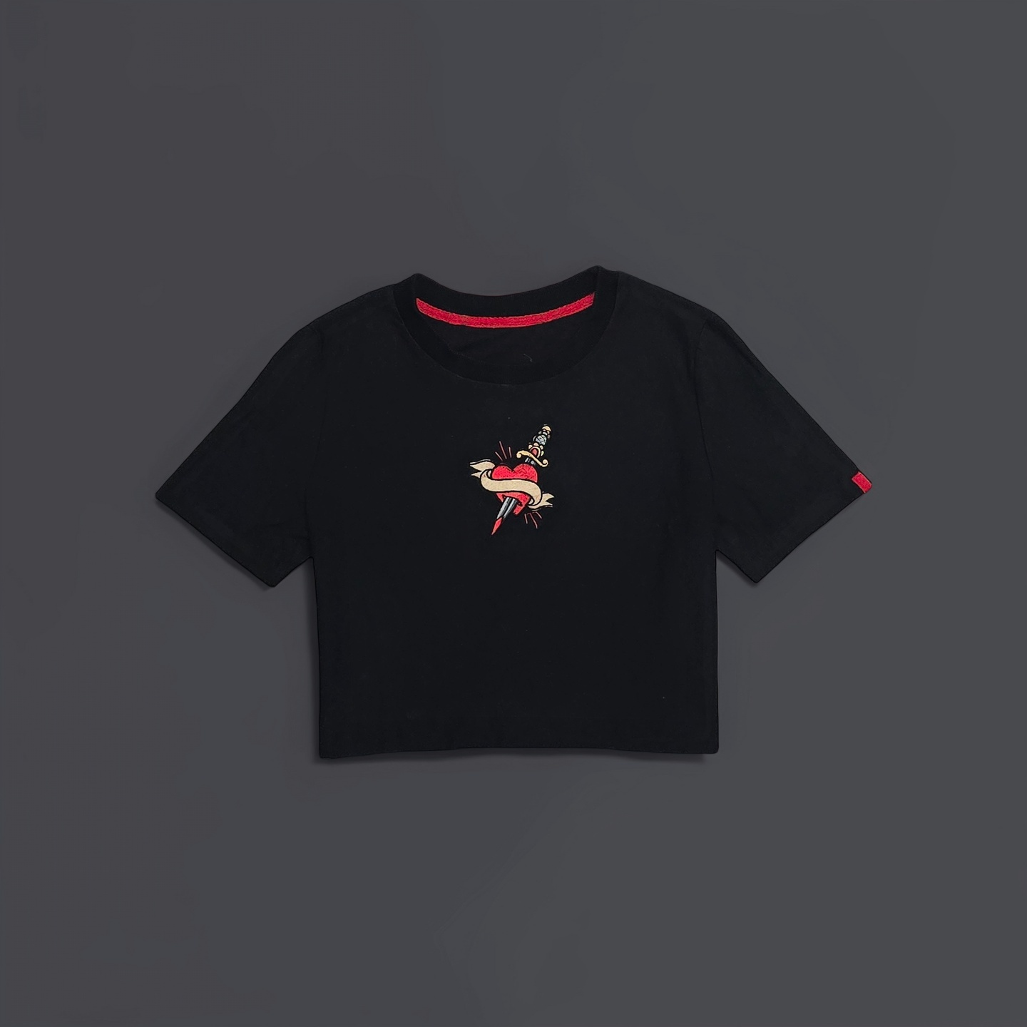 Pierced Heart by Vain Women's Crop Top
